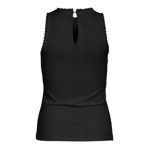 Womens Black Beauty Vinoline High Neck Vest Top 137264 by Vila from Hurleys