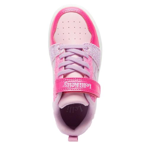 Girls Pink Multi Daisy Star Trainers 137819 by Lelli Kelly from Hurleys