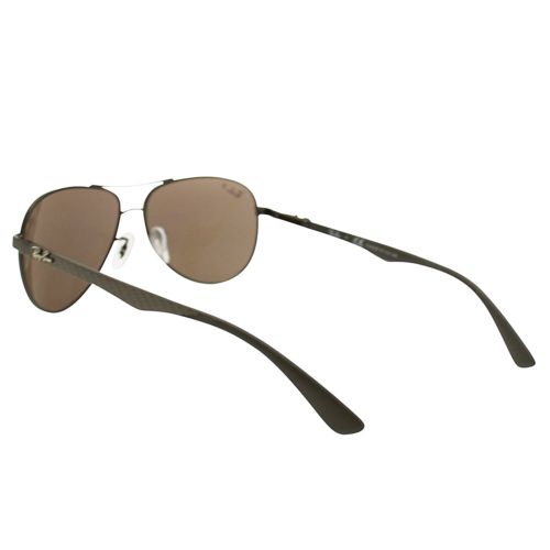 Mens Black/Mirror Polarized RB8313 Carbon Fibre Sunglasses