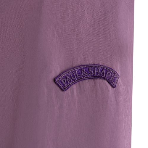Paul And Shark Shacket Mens Violet Garment Dyed Nylon Shacket 