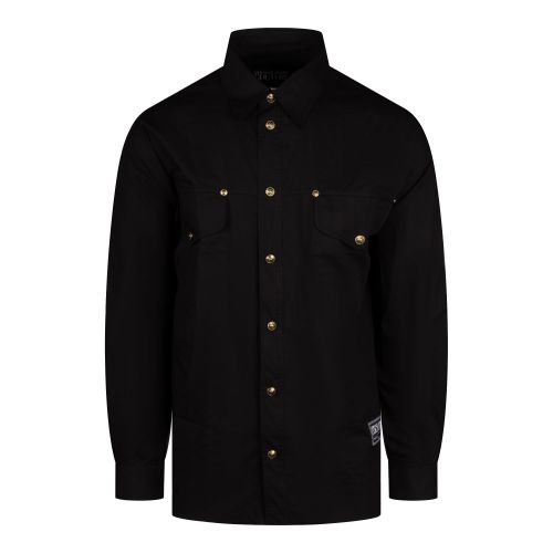 Versace Jeans Couture Overshirt Mens Black Nylon Touch Overshirt 