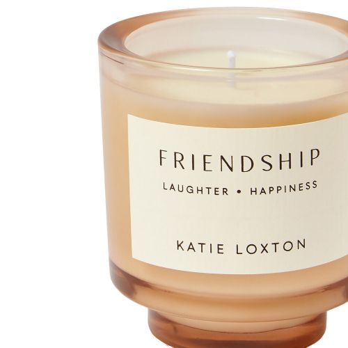 Katie Loxton Candle Womens Peach Rose/Sweet Mandarin Friendship Sentiment Candle