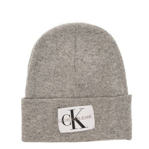 Womens Mid Grey Heather Basic Beanie Hat 28870 by Calvin Klein from Hurleys