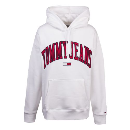 Womens Classic White Collegiate Hoodie 54998 by Tommy Jeans from Hurleys