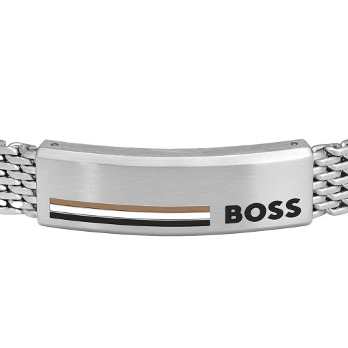 BOSS Bracelet Mens Silver Alen Mesh Bracelet