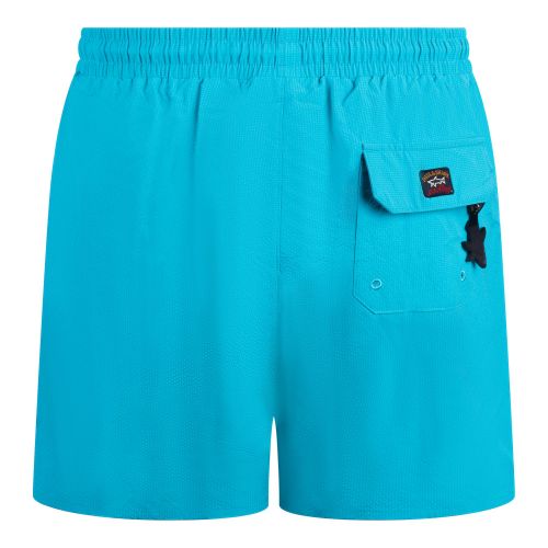 Paul And Shark Swim Shorts Mens Turquoise Iconic Badge Swim Shorts