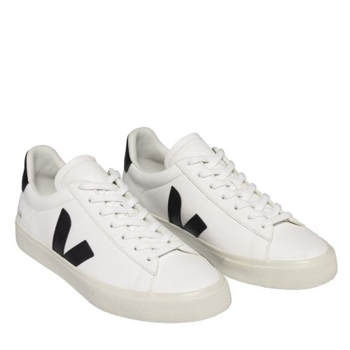 Womens	Extra White/Black Campo Trainers 137732 by Veja from Hurleys