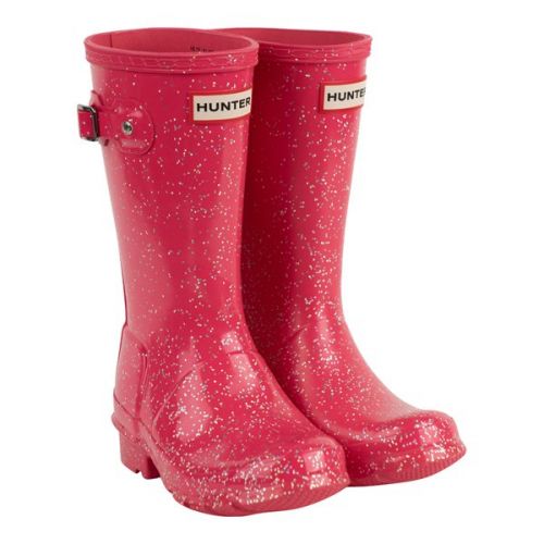Hunter Boots Kids Thrift Pink Original Giant Glitter Boots