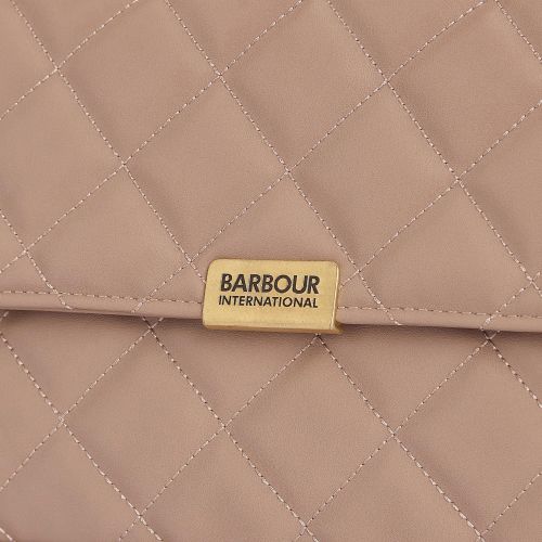Barbour International Crossbody Womens Camel Quilted Soho Crossbody Bag
