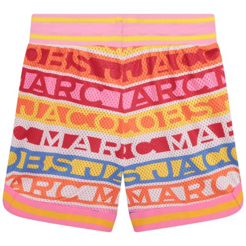 Marc Jacobs Kids Shorts Girls Multicoloured Logo Stripe