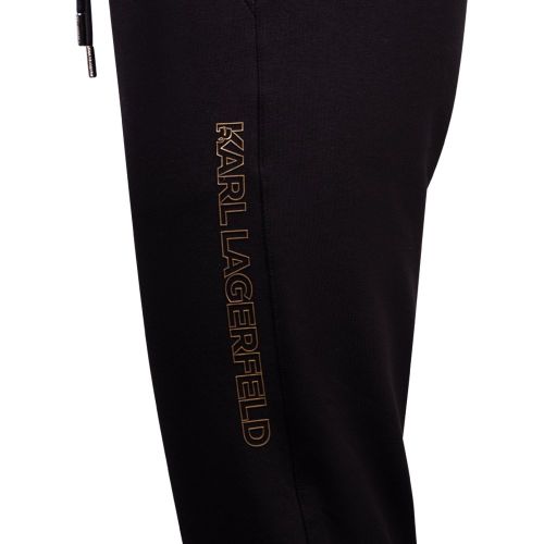 Mens Black/Gold Track Pants 117288 by Karl Lagerfeld from Hurleys