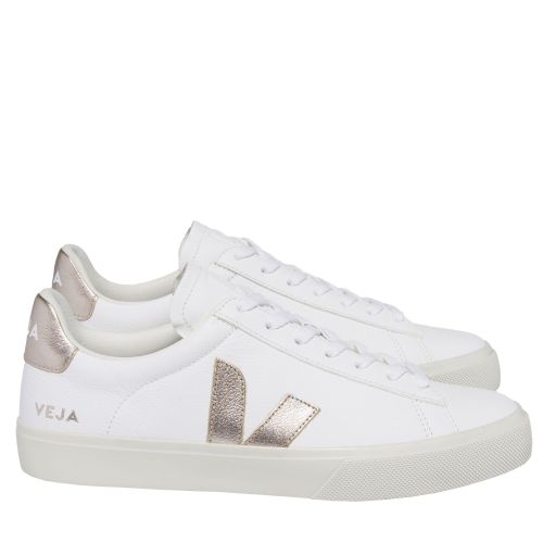 Womens	Extra White/Platine Campo Trainers 137740 by Veja from Hurleys