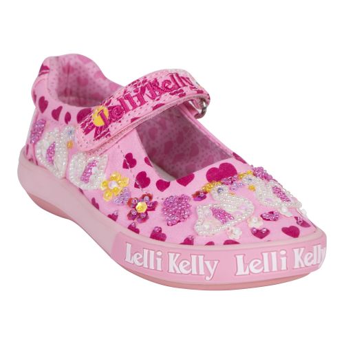 Lelli Kelly Dolly Shoes Girls Rosa Fantasia Swan Dolly Shoes