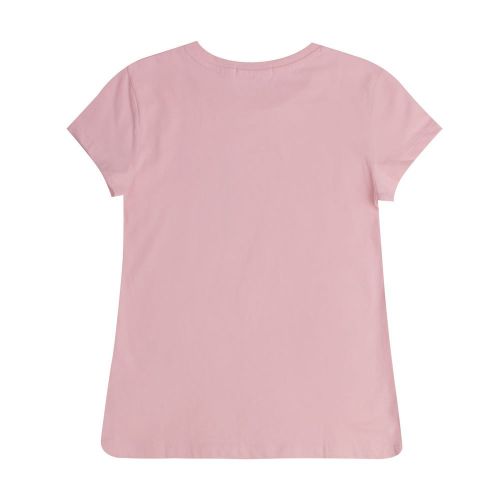 Girls Sand Rose Hybrid Logo Slim Fit S/s T Shirt 86413 by Calvin Klein from Hurleys