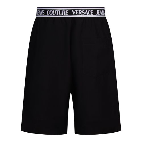 Versace Jeans Couture Shorts Mens Black Technical Canvas Shorts