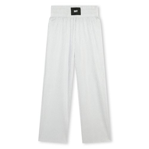 Girls Light Grey Ribbed Trousers 134566 by DKNY from Hurleys