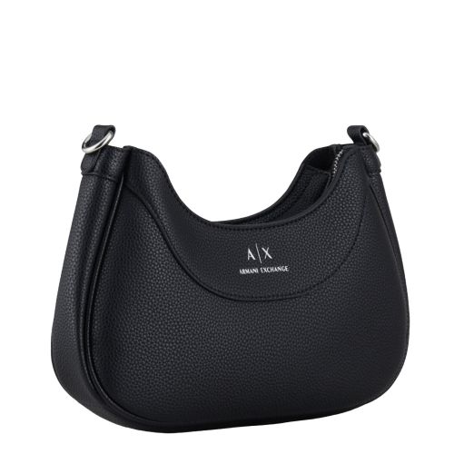 Armani Exchange Crossbody Bag Womens Black Logo Strap Crossbody Bag
