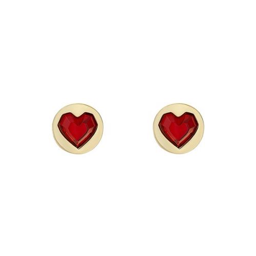 Ted Baker Earrings Womens Gold Heartan Heart Rock Stud | Hurleys