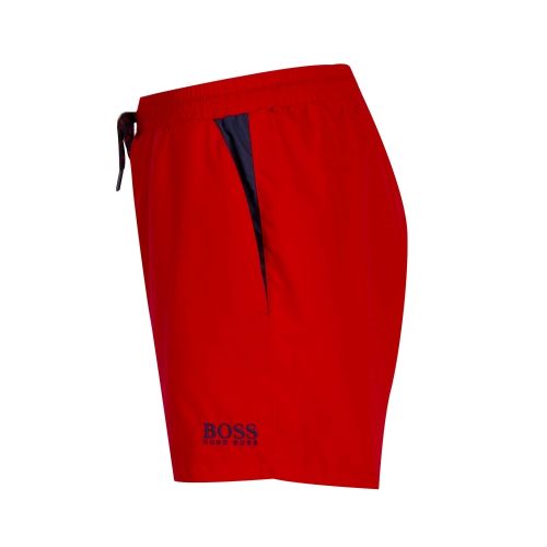 Mens Red Pearleye Swim Shorts 73732 by BOSS from Hurleys