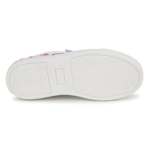 Marc Jacobs Trainers Girls White Graffiti Logo Trainers