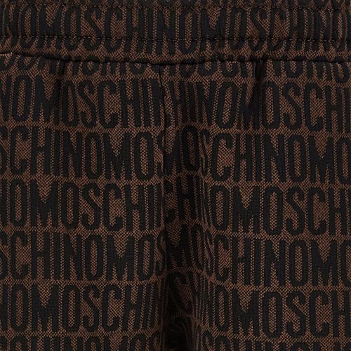 Moschino Shorts Boys Brown Tonal Logo Sweat Shorts