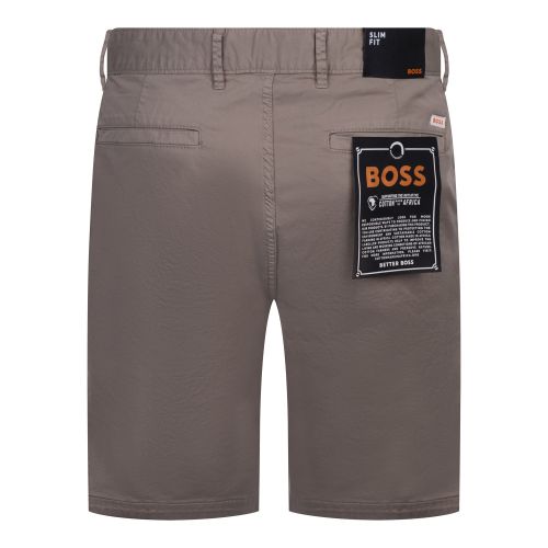 BOSS Orange Shorts Mens Beige Chino-slim-Shorts