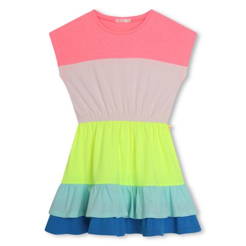Girls Fuchsia Colourblock Dress 134473 by Billieblush from Hurleys