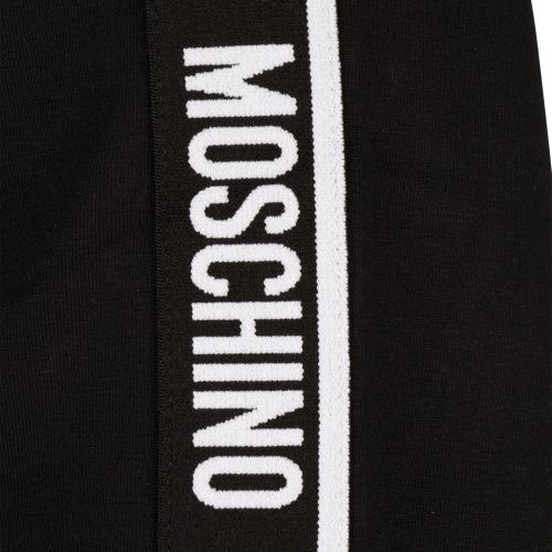 Moschino Sweat Mens Black/White Logo Tape Crew Sweat