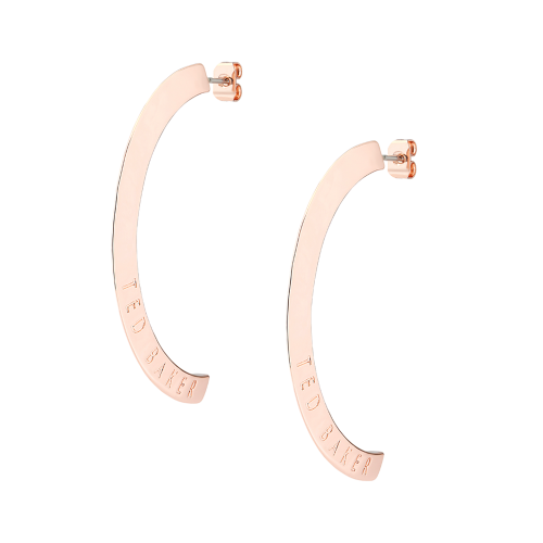 Womens Rose Gold Iclipsa Half Hoop Earrings 80554 by Ted Baker from Hurleys