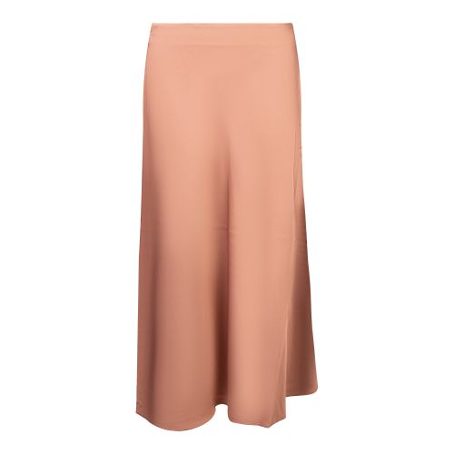French Connection Skirt Womens Mocha Mousse Ennis Satin Midaxi Slip Skirt 