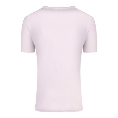 Moschino T Shirt Mens White Tape Shoulder S/s T Shirt