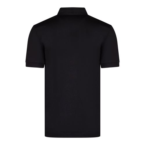 HUGO Polo Shirt Mens Black Dalomino Zip S/s Polo Shirt 