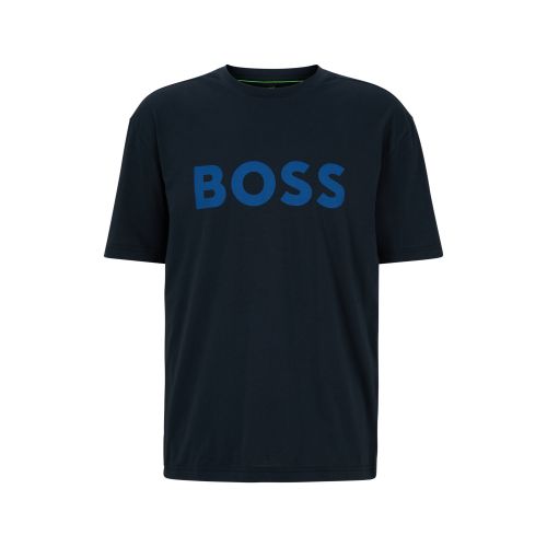 Mens Dark Blue Tee 1 Logo S/s T Shirt 118335 by BOSS from Hurleys