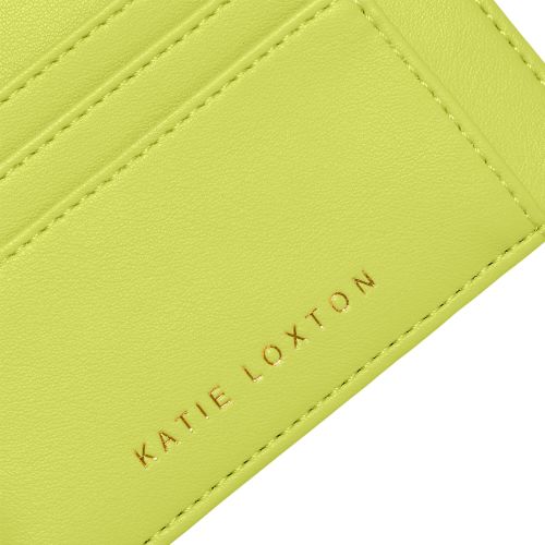 Katie Loxton Card Holder Womens Lime Green Lily Card Holder