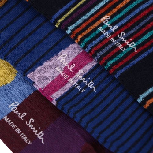Mens Navy 3 Pack Sock Gift Set 132113 by PS Paul Smith from Hurleys