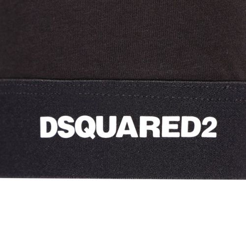Dsquared2 T Shirt Mens Black Mini Logo Band S/s T Shirt