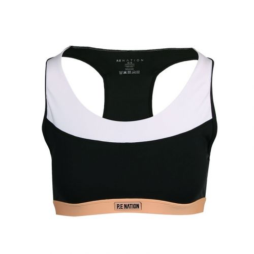 Womens Black Progression Sports Bra 118711 by P.E. Nation from Hurleys