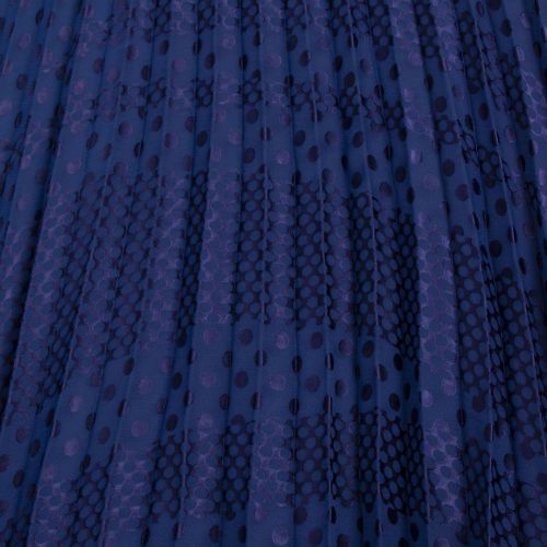 Womens Blue Spot Pleated Maxi Skirt 78019 by Emporio Armani from Hurleys