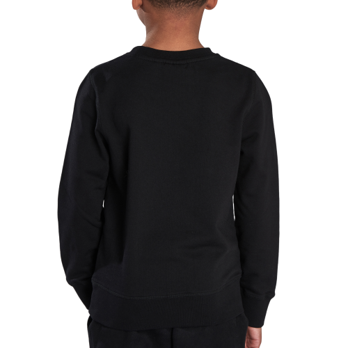 Barbour International Sweatshirt Boys Black Large Logo Crew Sweatshirt
