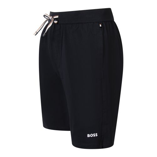 Mens Black Unique Lounge Shorts 138225 by BOSS from Hurleys