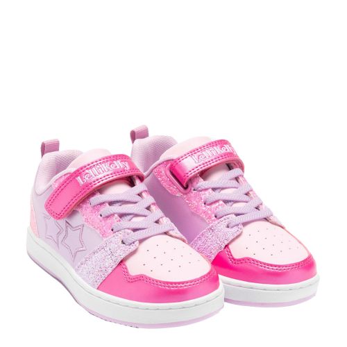 Girls Pink Multi Daisy Star Trainers 137821 by Lelli Kelly from Hurleys