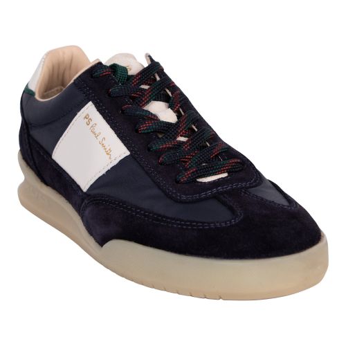 PS Paul Smith Trainers Mens Dark Navy Dover White Tab Trainers 