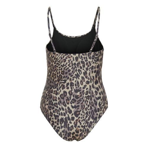 Vila Swimsuit Womens Fossil Leopard Vimonroe Swimsuit 