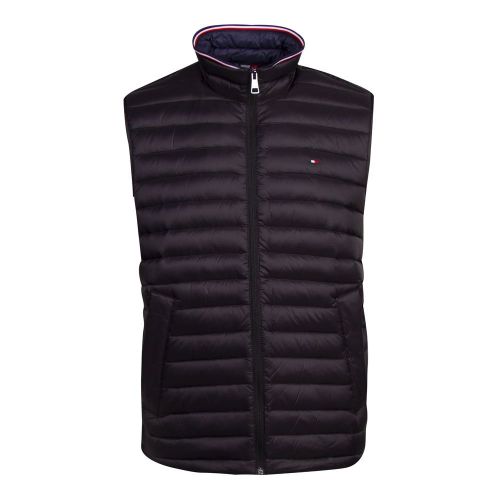Mens Jet Black Packable Down Gilet 86939 by Tommy Hilfiger from Hurleys