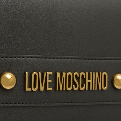 Womens Black Smooth Flat Crossbody Bag 53193 by Love Moschino from Hurleys