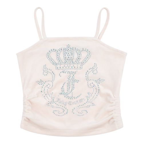 Juicy Couture Top Girls Shell Diamante Crown Strappy Top