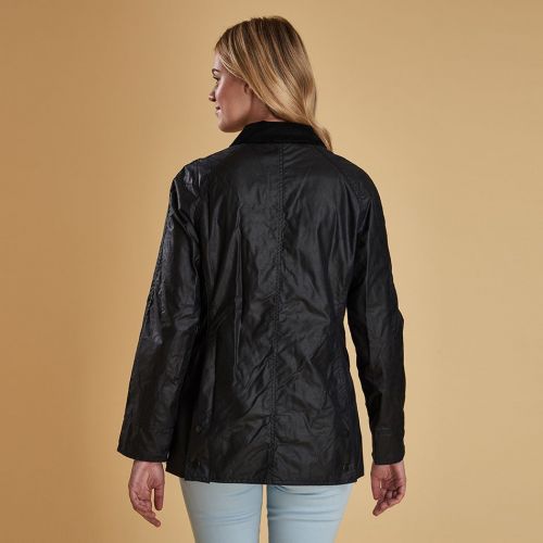 Barbour Waxed Jacket Womens Navy Beadnell