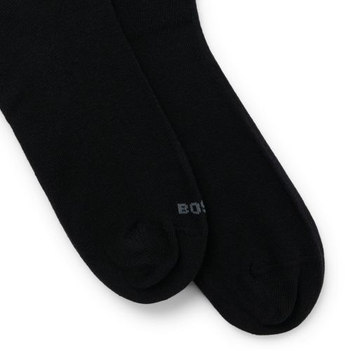 BOSS Socks Mens Black 2P RS Mono Block CC Socks
