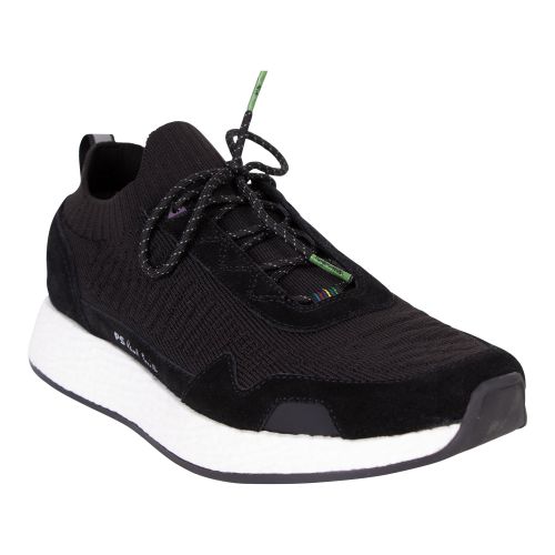 PS Paul Smith Trainers Mens Black Rock Knit Trainers