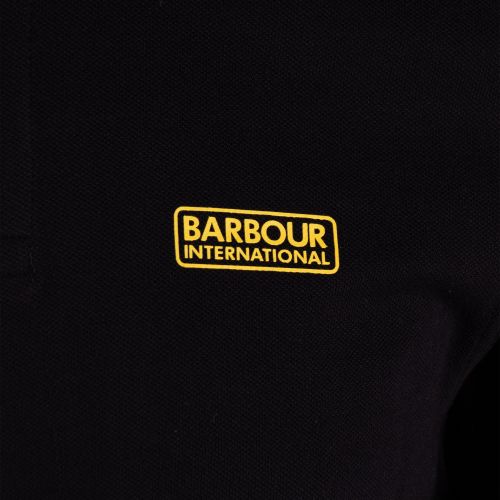 Barbour International Polo Shirt Mens Black Long Sleeve Polo Shirt